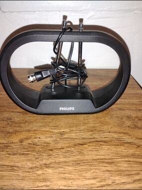 Philips Black Loop Antenna w/ Coax Cable